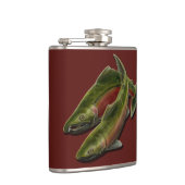 魚釣りフラッカスタムクフィッシャーマンサーモンドリンクフラスコ フラスク (右)