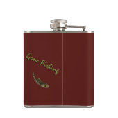 魚釣りフラッカスタムクフィッシャーマンサーモンドリンクフラスコ フラスク (裏面)