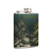 魚釣りフラッカスタムクフィッシャーマンサーモンドリンクフラスコ フラスク (右)