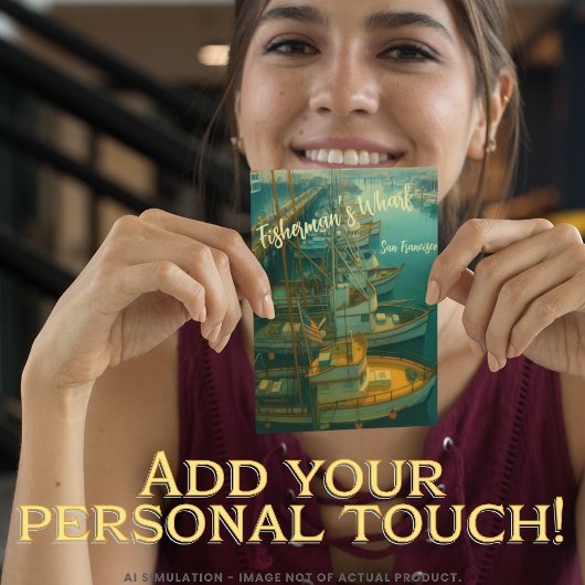 魚釣りフリートはサンフランシスコのフィッシャーマンズワーフ ポストカード