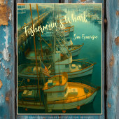 魚釣りフリートはサンフランシスコのフィッシャーマンズワーフ ポストカード