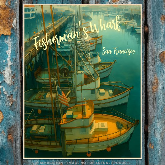 魚釣りフリートはサンフランシスコのフィッシャーマンズワーフ ポストカード