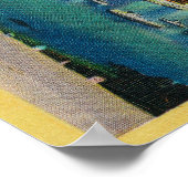 魚釣りフリートat AnchorMonterey, CA ポスター (角)