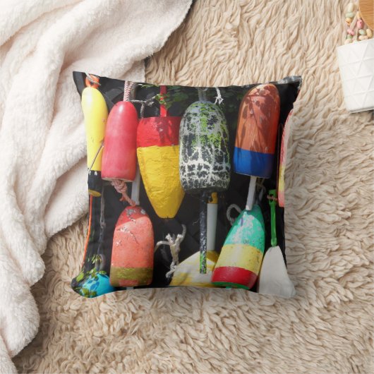 魚釣りブイ – メイン クッション (ブランケット)