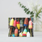 魚釣りブイ – メイン ポストカード (スタンド正面)