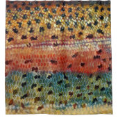 魚釣りブルックトラウト シャワーカーテン (正面)