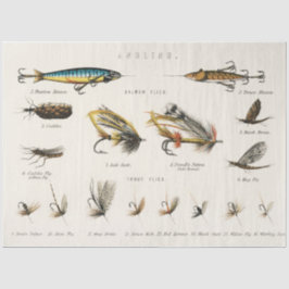 魚釣りベイズフライアングルデコパージュ 薄葉紙