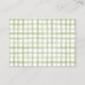 魚釣りベビーシャワーおむつラッフルチケット エンクロージャーカード (裏面)