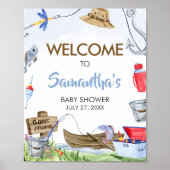 魚釣りベビーシャワーへようこそ ポスター (正面)