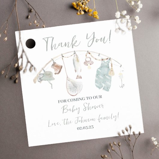 魚釣りベビーシャワーリール興奮 フェイバータグ