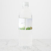 魚釣りベビーシャワー ペットボトルラベル (裏面)