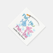 魚釣りベビーリビールベイビーシャワー スタンダードカクテルナプキン (角)