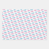 魚釣りベビーリビールベイビーシャワー ラッピングペーパーシート (正面3)