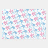 魚釣りベビーリビールベイビーシャワー ラッピングペーパーシート (正面)