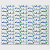 魚釣りベビー第一誕生日 ラッピングペーパー (フラット)