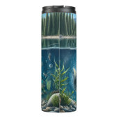 魚釣りベースの水晶 タンブラー (裏面)