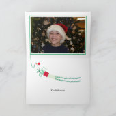 魚釣りペンギンクリスマスカード シーズンカード (内部)