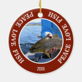 魚釣りホリカスタムデイの写真 セラミックオーナメント (裏面)