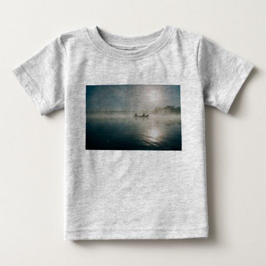 魚釣りボディスーツ ベビーTシャツ (正面)