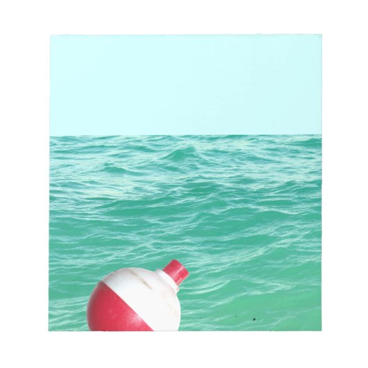 魚釣りボバーインウォーター ノートパッド (正面)