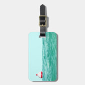 魚釣りボバーオンウォーター ラゲッジタグ (正面縦)