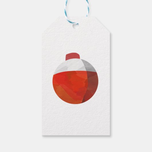 魚釣りボーイ誕生日ありがとうラベルギフトビッグワン ギフトタグ (裏面)