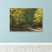 魚釣りボーイ（Hans Andersen Brendekilde著） キャンバスプリント (インサイチュ (ウッドフロア))