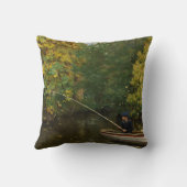 魚釣りボーイ（Hans Andersen Brendekilde著） クッション (裏面)