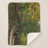 魚釣りボーイ（Hans Andersen Brendekilde著） シェルパブランケット (正面)