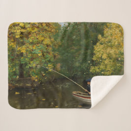 魚釣りボーイ（Hans Andersen Brendekilde著） シェルパブランケット