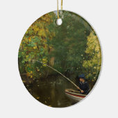 魚釣りボーイ（Hans Andersen Brendekilde著） セラミックオーナメント (左)