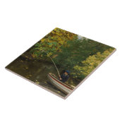 魚釣りボーイ(Hans Andersen Brendekilde著) タイル (側面)