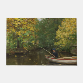 魚釣りボーイ（Hans Andersen Brendekilde著） ドアマット