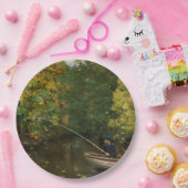 魚釣りボーイ（Hans Andersen Brendekilde著） ペーパープレート (パーティー)