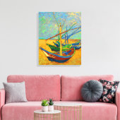 魚釣りボーツアットサンマリー キャンバスプリント (インサイチュ (リビング))