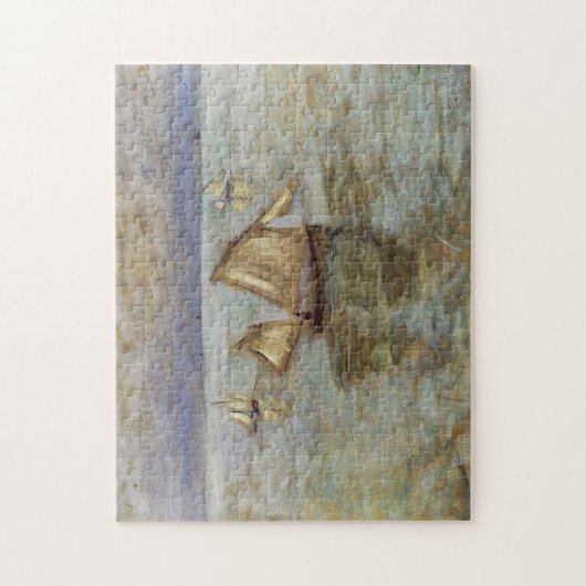 魚釣りボーツアットポーヴィルモネファインアート ジグソーパズル (縦)