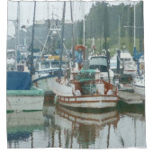 魚釣りボーツインマリーナ シャワーカーテン (正面)