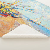 魚釣りボーツオンザビーチアットサントマリーズ シェルパブランケット (3/4)