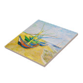 魚釣りボーツオンザビーチアットサントマリーズ タイル (側面)