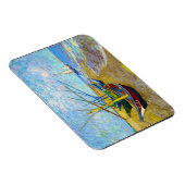 魚釣りボーツオンザビーチバイヴィンセントヴァンゴッホ マグネット (右側)