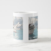 魚釣りボーツ、鍵ウェスト ジャンボコーヒーマグカップ (正面)