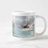 魚釣りボーツ、鍵ウェスト ジャンボコーヒーマグカップ (右)