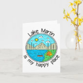 魚釣りボーティングキャンピングマイハッピープレイスレイクマート カード (黄色い花)