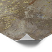 魚釣りボートのビーチバイビンセント・ヴァン・ゴッホ ポスター (角)