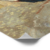 魚釣りボートのビーチバイビンセント・ヴァン・ゴッホ ポスター (角)