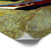 魚釣りボートのビーチビンセントヴァンゴッホプリント ポスター (角)