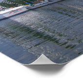 魚釣りボートのポスター ポスター (角)