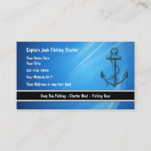 魚釣りボートの名刺 名刺 (正面)