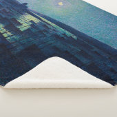 魚釣りボートの月明かり（カマレット、フランス） シェルパブランケット (3/4)