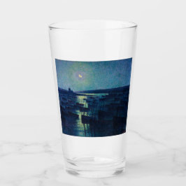 魚釣りボートの月明かり（カマレット、フランス） タンブラーグラス